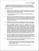 Decision on the Report of the Joint Sitting of the Ministerial Committee on Scale of Assessment and Contributions and the Committee of Fifteen Ministers of Finance (F15) Doc EXCL1444(XLIII).pdf.jpg